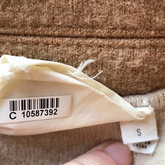 Anthropologie S blazer wool business casual work preppy light academia classic - Picture 8 of 11